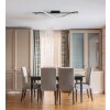 Globo Watkins Plafondlamp LED Zwart, 1-licht