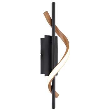 Globo Watkins Wandlamp LED Zwart, 1-licht