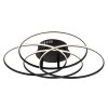 Globo Kombos Plafondlamp LED Zwart, 1-licht