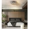 Globo Della Plafondlamp LED Chroom, Zwart, 1-licht