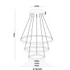 Globo Corine Hanglamp LED Zwart, 1-licht