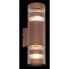 Globo Hayes Wandlamp Brons, 2-lichts