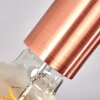 Tulla Plafondlamp Koperkleurig, Zwart, 3-lichts