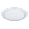 Globo NICOLE II Plafondlamp Transparant, Helder, Wit, 1-licht