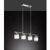 Wofi-Leuchten DAVIE Hanglamp Chroom, 4-lichts