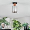 Mador Plafondlamp Natuurlijke kleuren, Zwart, 1-licht