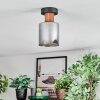 Mador Plafondlamp Natuurlijke kleuren, Zwart, 1-licht