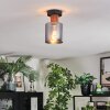 Mador Plafondlamp Natuurlijke kleuren, Zwart, 1-licht