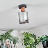 Mador Plafondlamp Natuurlijke kleuren, Zwart, 1-licht