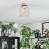 Narla Plafondlamp Zandkleurig, Wit, 1-licht