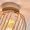 Narla Plafondlamp Zandkleurig, Wit, 1-licht