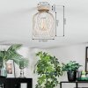 Narla Plafondlamp Zandkleurig, Wit, 1-licht