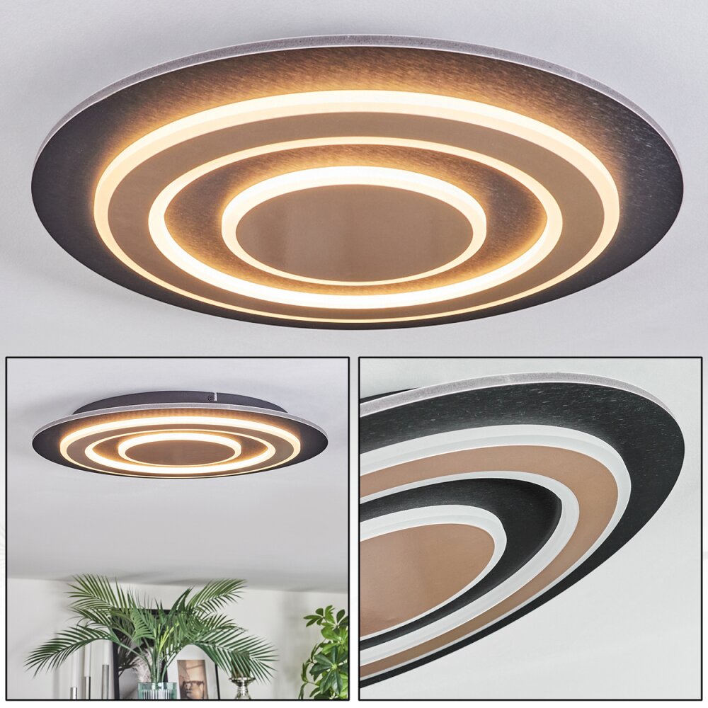 Lidor Plafondlamp LED Zwart, 1-licht main product photo