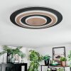 Lidor Plafondlamp LED Zwart, 1-licht