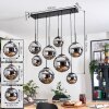 Gastor Hanglamp, Kogellampje, Hanglamp Chroom, Rookkleurig, 8-lichts