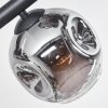 Ripoll Plafondlamp, Kogellampje Rookkleurig, 8-lichts