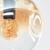 Ripoll Plafondlamp, Kogellampje Amber, Duidelijk, Rookkleurig, 8-lichts