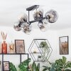 Ripoll Plafondlamp, Kogellampje Duidelijk, Rookkleurig, 8-lichts