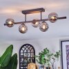 Chehalis Plafondlamp, Kogellampje Rookkleurig, 5-lichts