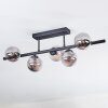 Chehalis Plafondlamp, Kogellampje Rookkleurig, 5-lichts