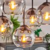 Koyoto Plafondlamp, Kogellampje Duidelijk, Rookkleurig, 5-lichts