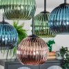 Koyoto Plafondlamp, Kogellampje Blauw, Groen, Koperkleurig, 5-lichts Koyoto Plafondlamp, Kogellampje Blauw, Groen, Koperkleurig, 5-lichts