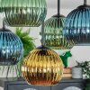 Koyoto Plafondlamp, Kogellampje Blauw, Goud, Groen, 5-lichts Koyoto Plafondlamp, Kogellampje Blauw, Goud, Groen, 5-lichts