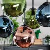 Gastor Plafondlamp, Kogellampje Blauw, Groen, Koperkleurig, 5-lichts
