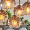 Koyoto Plafondlamp, Kogellampje 37 cm Duidelijk, Rookkleurig, 5-lichts