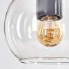 Koyoto Hanglamp, Kogellampje, Hanglamp Natuurlijke kleuren, Zwart, 5-lichts