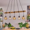 Koyoto Hanglamp, Kogellampje, Hanglamp Natuurlijke kleuren, Zwart, 5-lichts