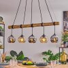 Koyoto Hanglamp, Kogellampje, Hanglamp Natuurlijke kleuren, Zwart, 5-lichts