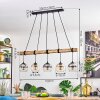 Koyoto Hanglamp, Kogellampje, Hanglamp Natuurlijke kleuren, Zwart, 5-lichts