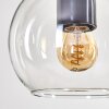 Koyoto Hanglamp, Kogellampje, Hanglamp Natuurlijke kleuren, Zwart, 5-lichts