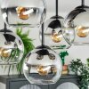 Koyoto Plafondlamp, Kogellampje Chroom, Duidelijk, Rookkleurig, 5-lichts