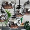 Ripoll Plafondlamp, Kogellampje Rookkleurig, 5-lichts