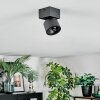 Narel Plafondlamp, Plafondspot LED Zwart, 1-licht
