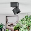 Narel Plafondlamp, Plafondspot LED Zwart, 1-licht