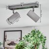 Javel Plafondlamp, Plafondspot Chroom, Grijs, 2-lichts