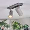 Javel Plafondlamp, Plafondspot Chroom, Grijs, 2-lichts