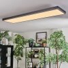 Salmi Plafondlamp, Paneel LED Grijs, Zilver, 1-licht, Afstandsbediening