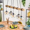 Koyoto Hanglamp, Kogellampje, Hanglamp Natuurlijke kleuren, Zwart, 5-lichts