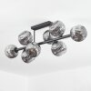 Ripoll Plafondlamp, Kogellampje Rookkleurig, 8-lichts