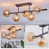 Chehalis Plafondlamp, Kogellampje Amber, 5-lichts