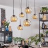 Koyoto Hanglamp, Kogellampje, Hanglamp Amber, 6-lichts