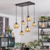 Koyoto Hanglamp, Kogellampje, Hanglamp Amber, 6-lichts