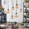 Koyoto Hanglamp, Kogellampje, Hanglamp Amber, 6-lichts