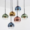 Koyoto Hanglamp, Kogellampje, Hanglamp Blauw, Goud, Groen, Duidelijk, Koperkleurig, 6-lichts Koyoto Hanglamp, Kogellampje, Hanglamp Blauw, Goud, Groen, Duidelijk, Koperkleurig, 6-lichts