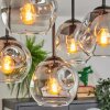 Ripoll Plafondlamp, Kogellampje Duidelijk, Rookkleurig, 5-lichts