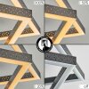 Brilo Plafondlamp LED Zwart, 1-licht